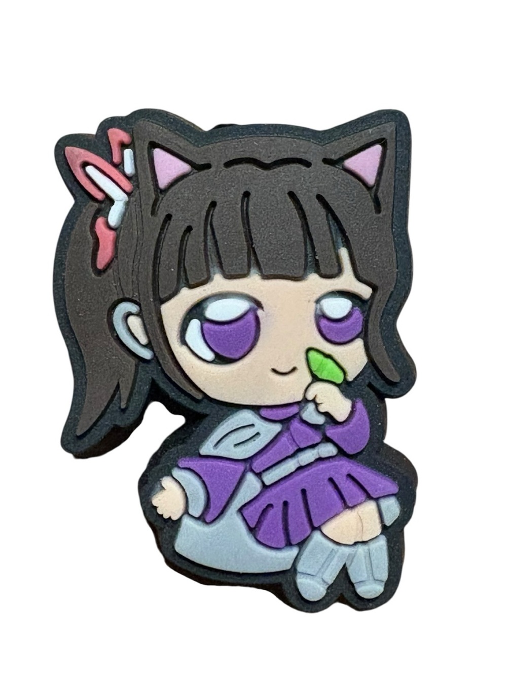 Kanao Tsuyuri from Demon Slayer Croc Charm
